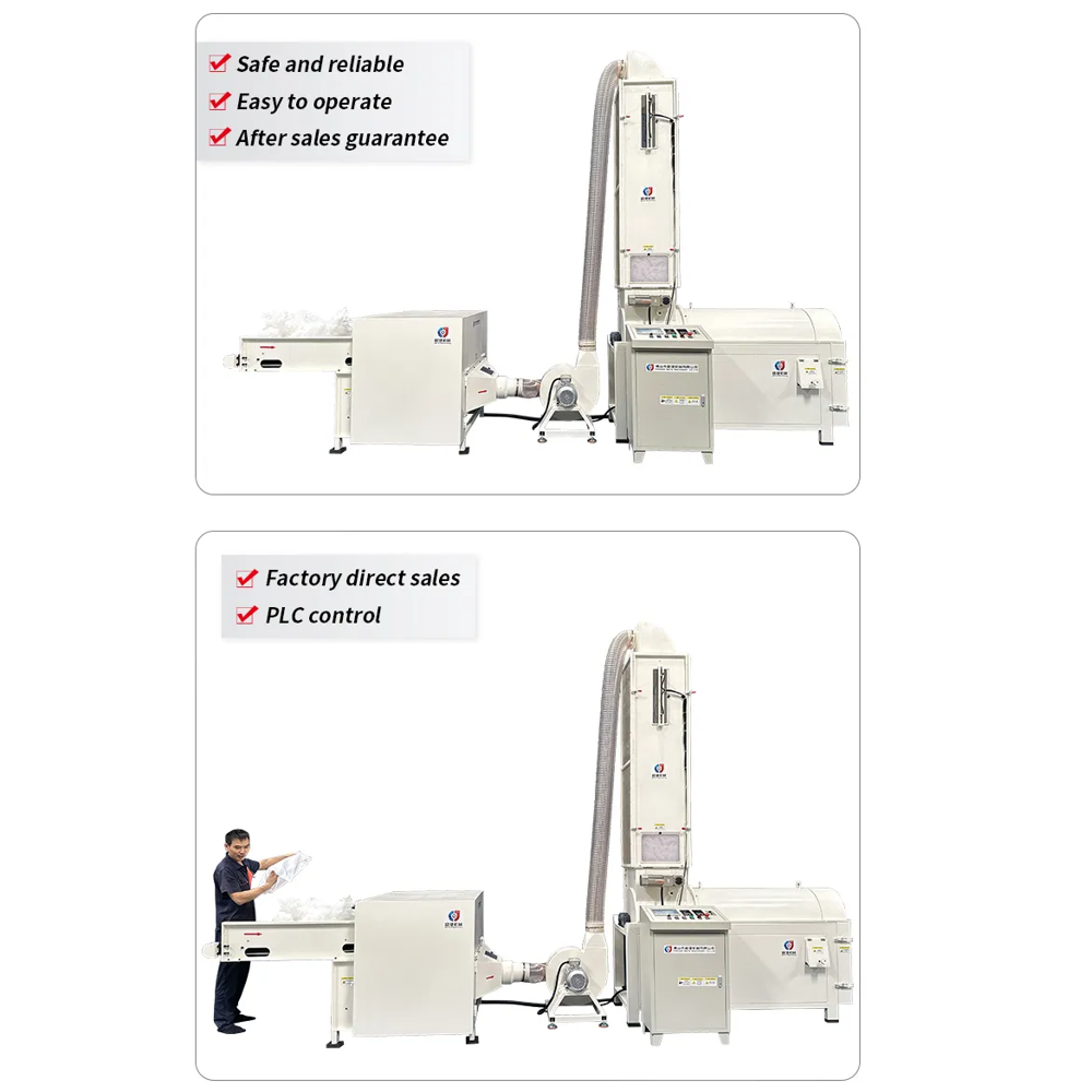 Bead Pearl Cotton Wool Fibre Opening Machine Polyester Ball Fiber Making Machine for Pillow