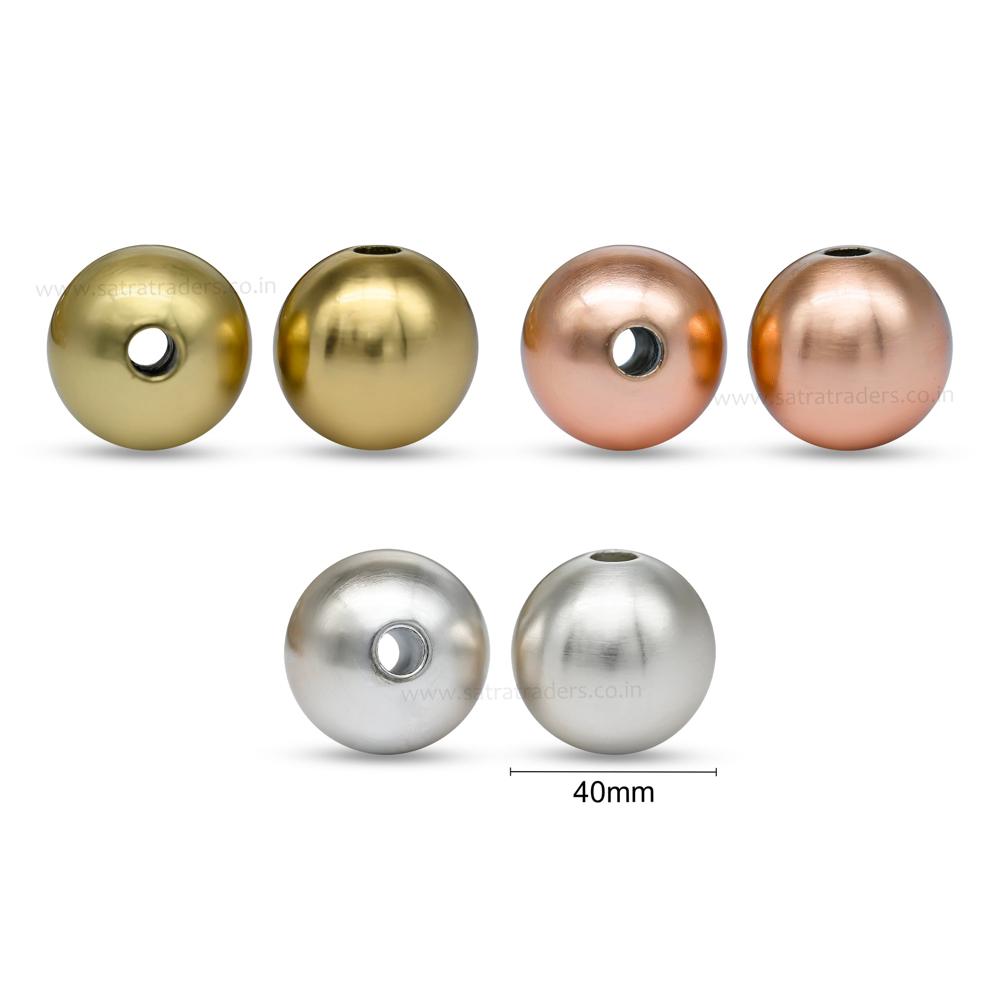 Decorative Material | Size : 40mm | Qty : 1pc | Dp100 - Color: Gold/silver/rosegold