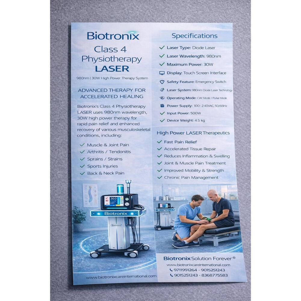 Advanced Class IV Laser Therapy Device for Orthopedic Clinics