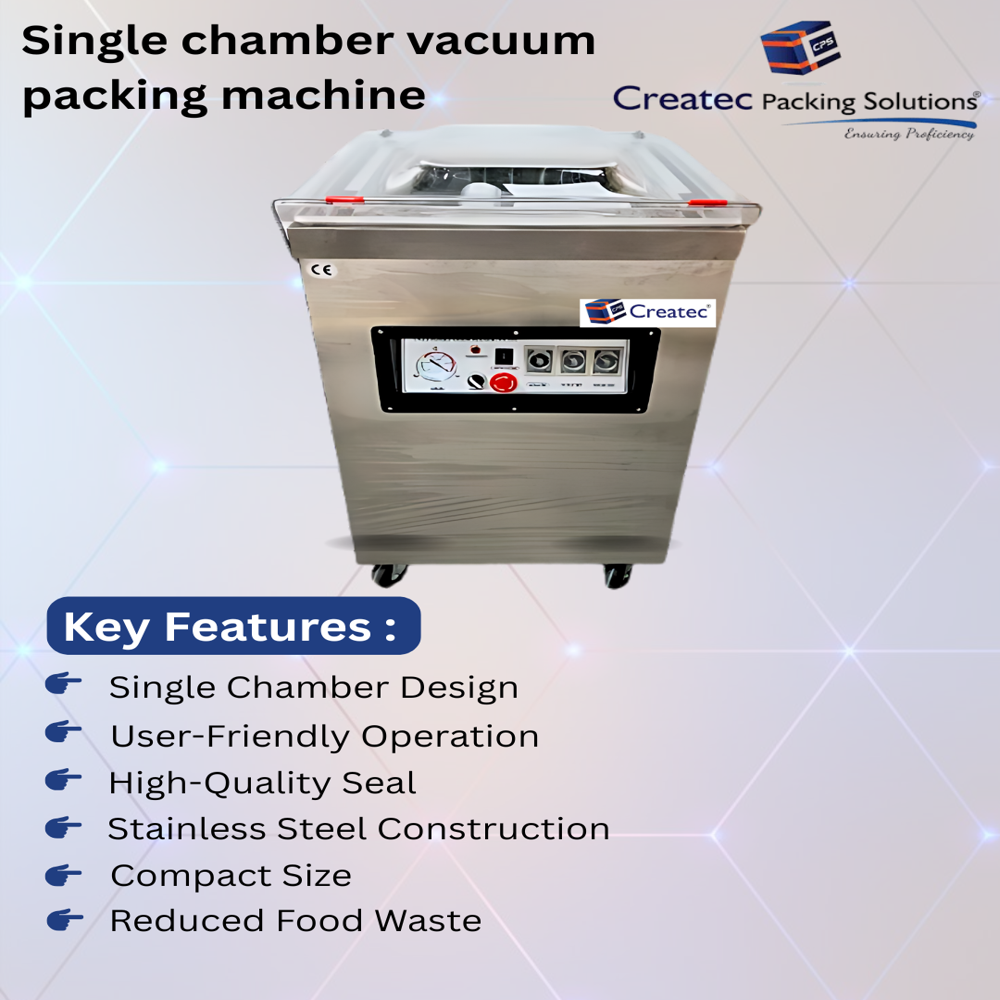 Single Chamber Vaccum Packing Machine - Application: Industrial