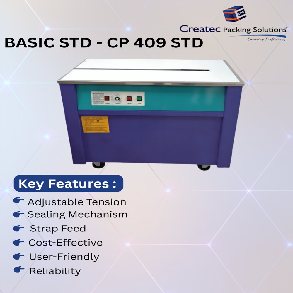 Basic Hd Semi Automatic Strapping Machine - Color: Blue