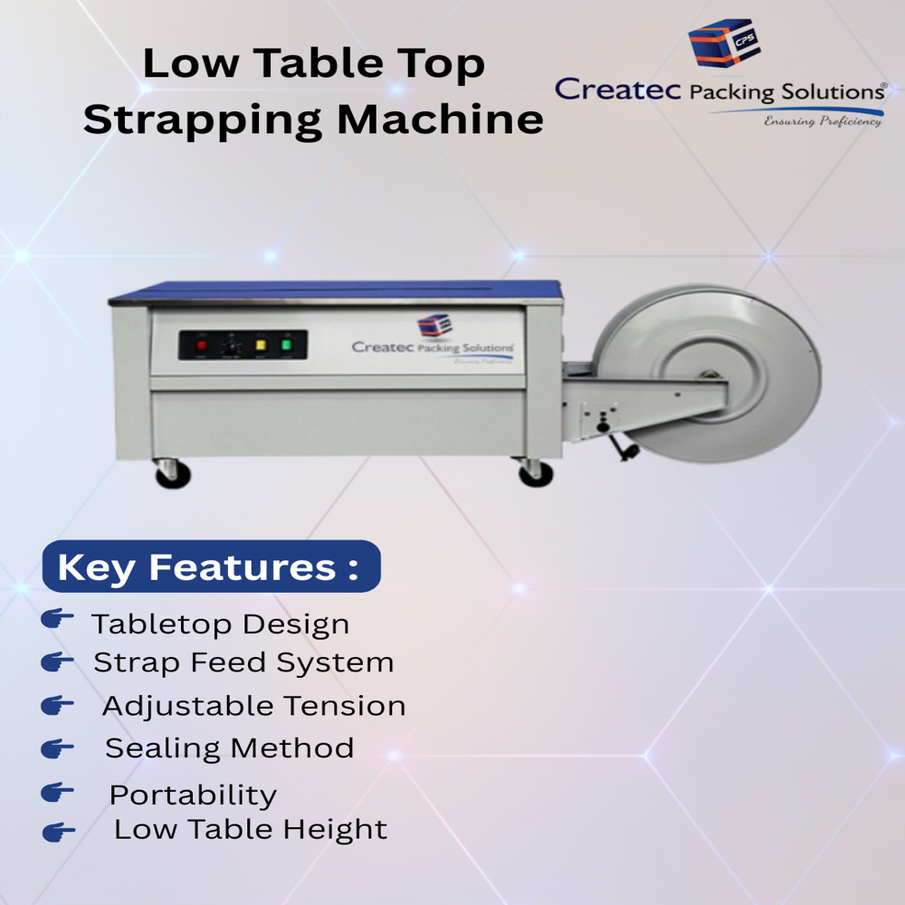 Low Table Top Strapping Machine