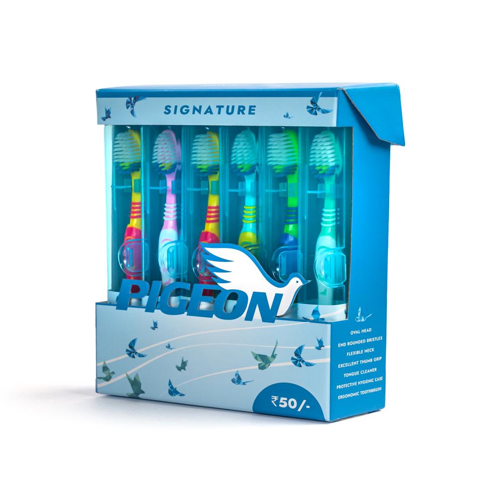 PIGEON SIGNATURE IN HYGIENE CASE