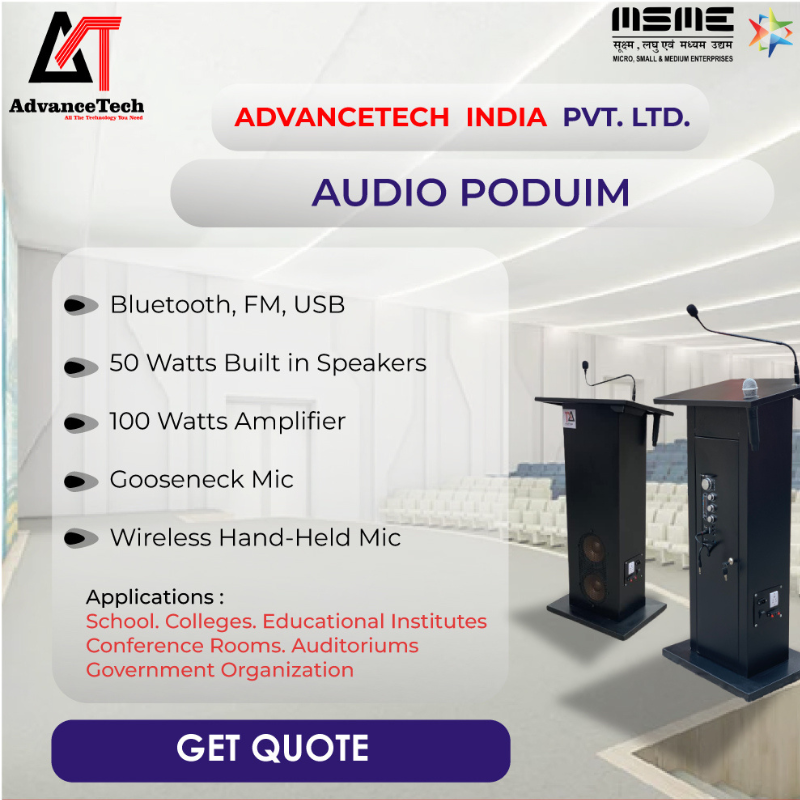 Audio Podium - Color: Black