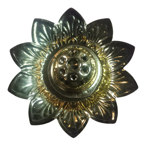 3 No Surajmukhi Gold Plated Agarbatti Stand