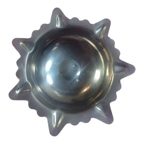 10 No Silver Plated Pooja Diya