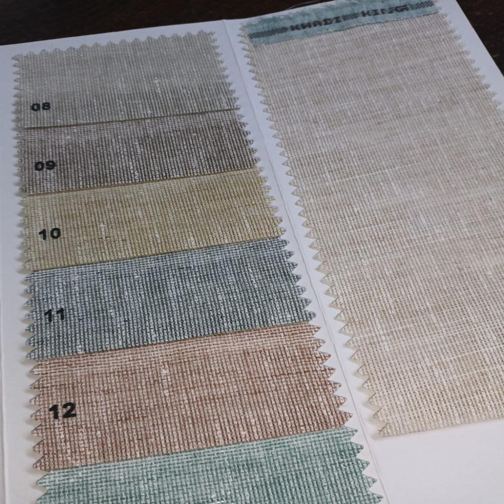 Khadi Linen Fabric - Color: Multiple Colour