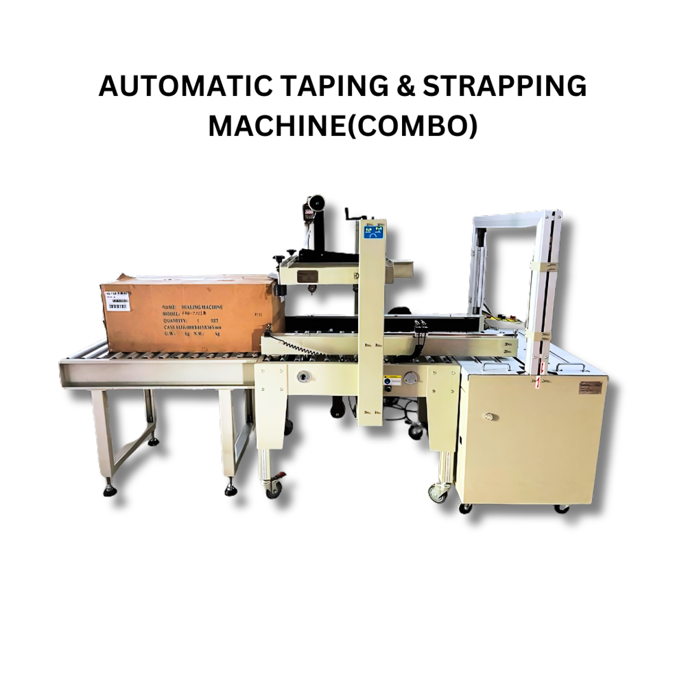 Automatic Tapping With Strapping Machine - Color: Silver