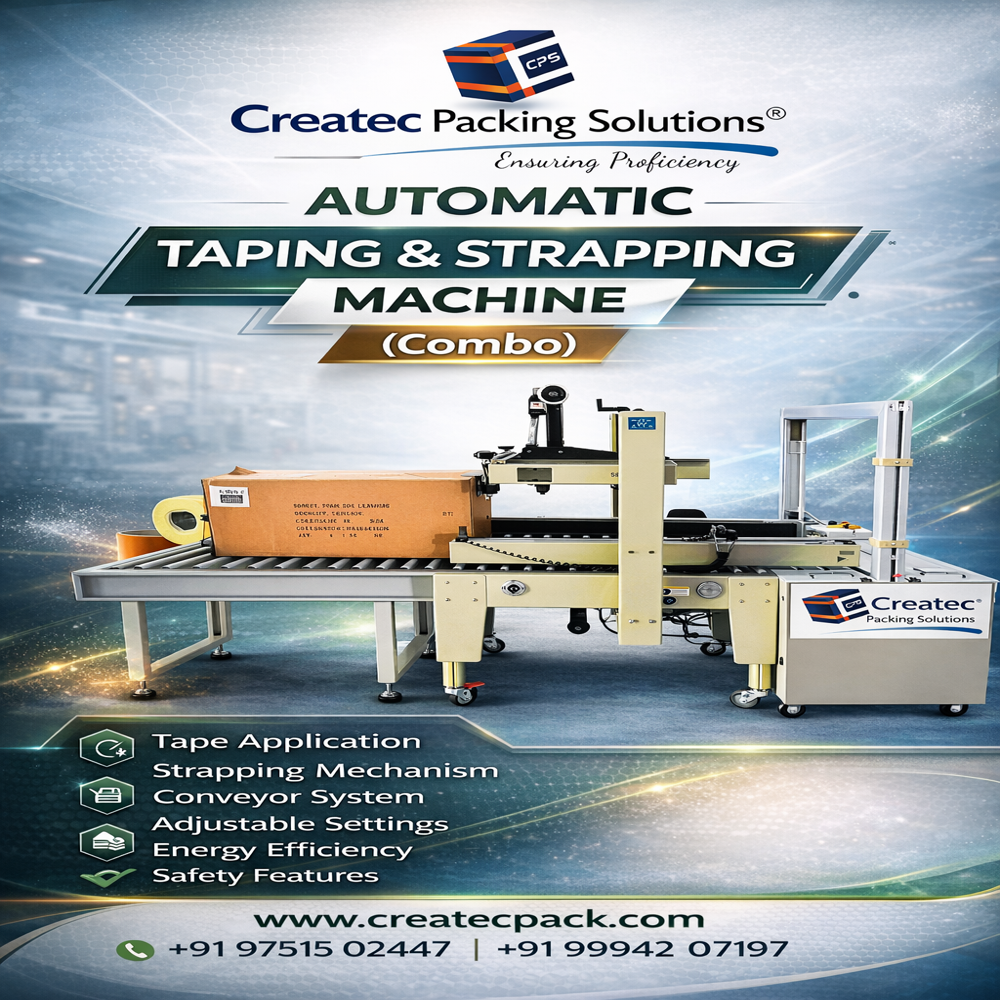Automatic Tapping With Strapping Machine