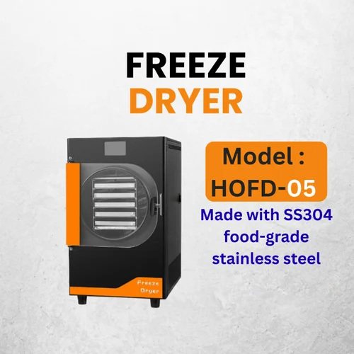HOFD05  Commercial Lyophilizer Digital Display Vacuum Freeze Dryer Machine