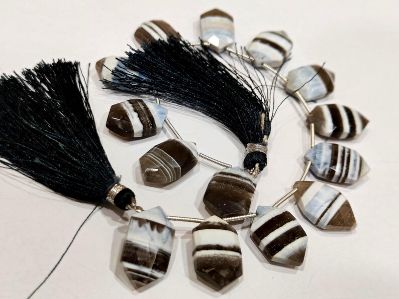 Natural Boulder Opal Hexagan Shape 18 to 20mm beads Sold Per Strand 8 Inches Long