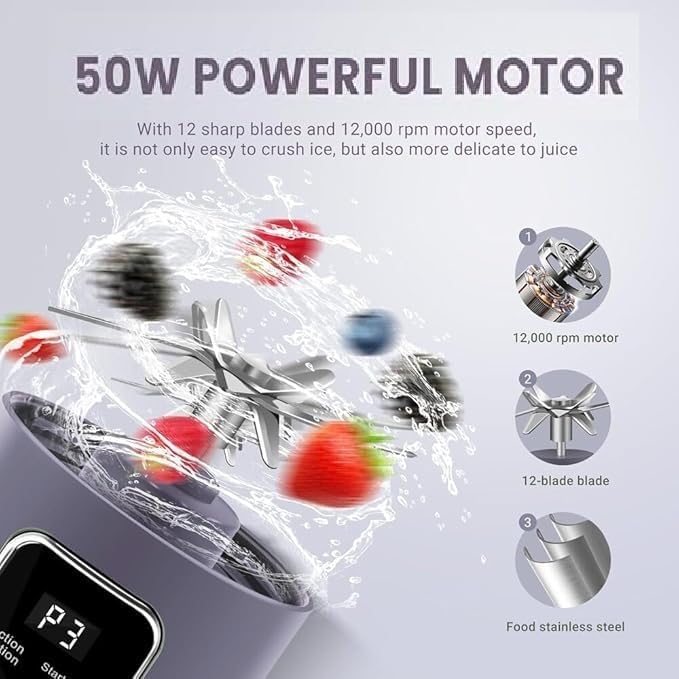 Portable Blender Electric Juicers Fruit Mixers 