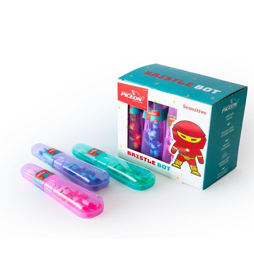 PIGEON BRISTLE BOT IN HYGENIC CASE