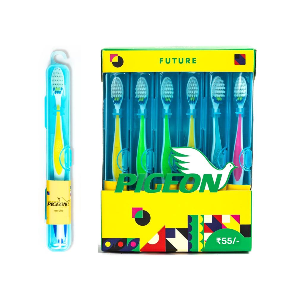Pigeon Future In Hygenic Case - Bristle Color: Multi
