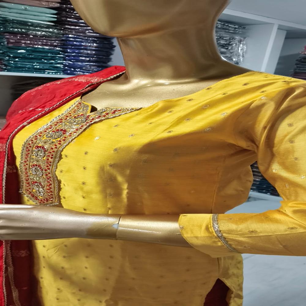 CHANDERI JAIKAT BUTI HAND WORK