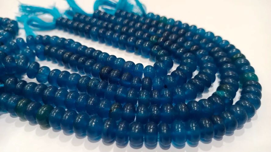 Natural Neon Apatite Rondelle Plain Smooth 6mm & 8mm Gemstone Beads Sold Per Strand 8 Inches long