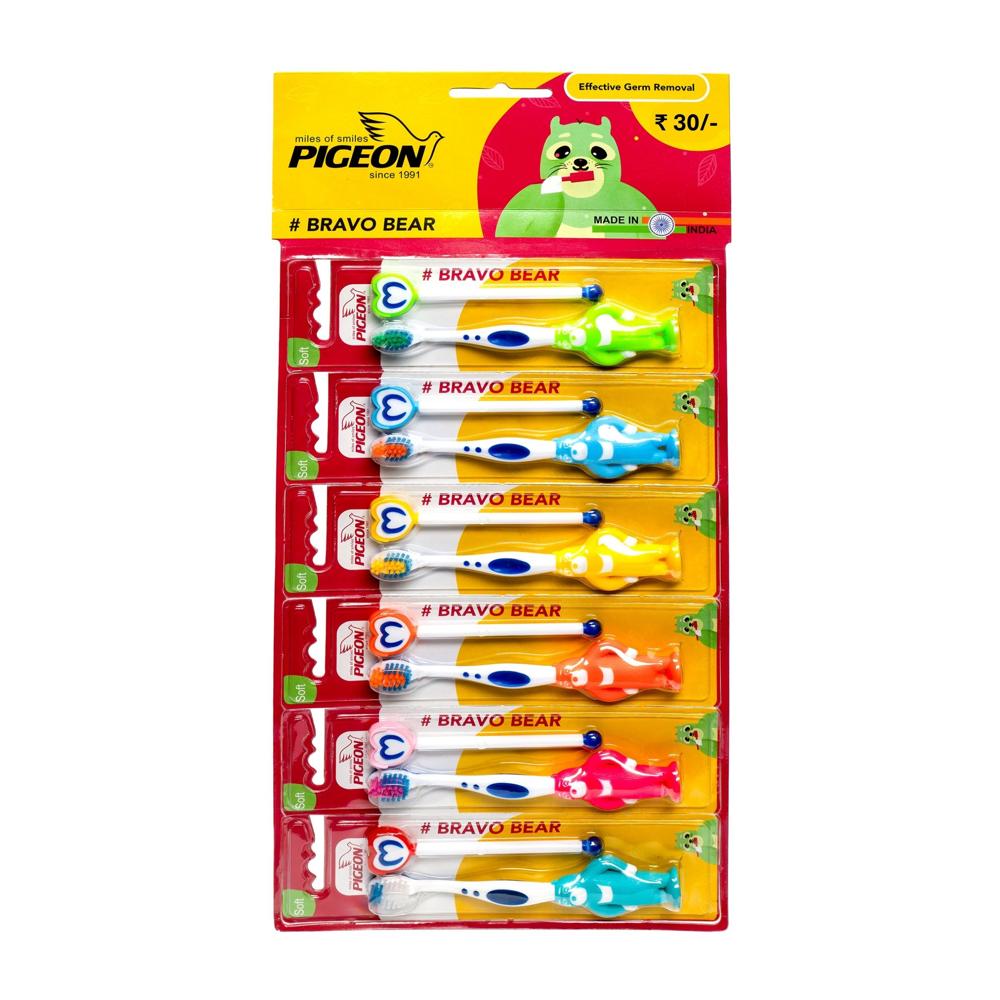 Pigeon Bravo Bear - Bristle Color: Multi