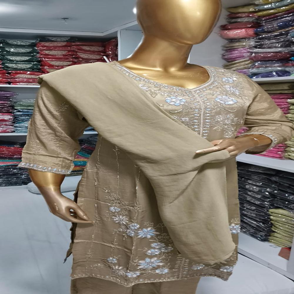 Chinon Hand Work 3 Pcs - Bust Size: 38