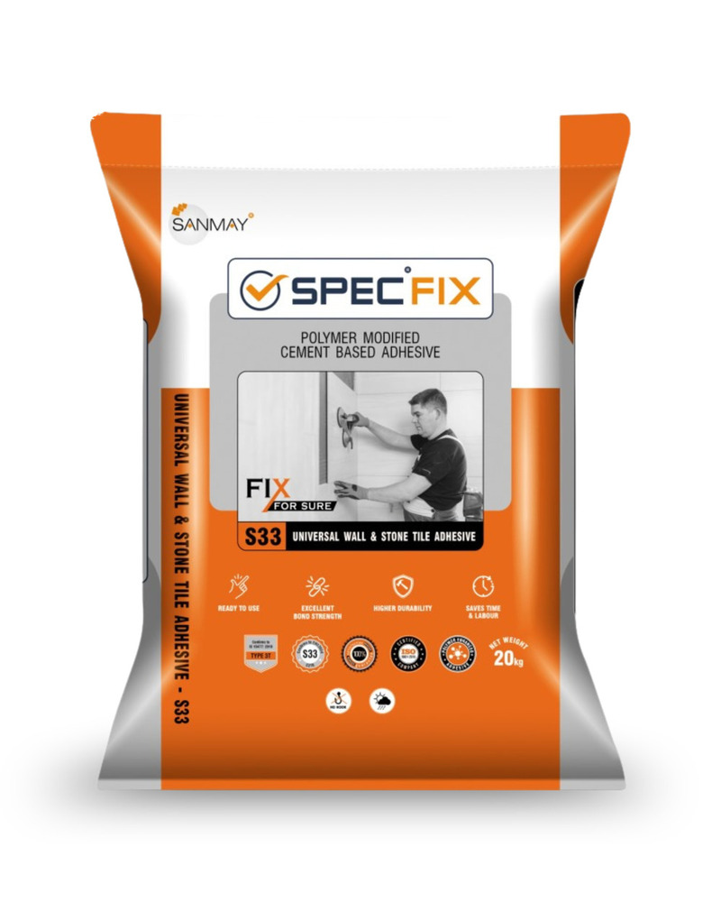 20Kg S33 Universal Wall And Stone Tile Adhesive - Color: Grey