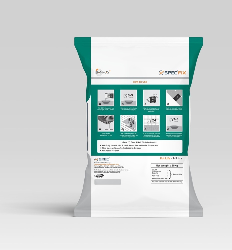 20kg S11 Floor And Wall Tile Adhesive