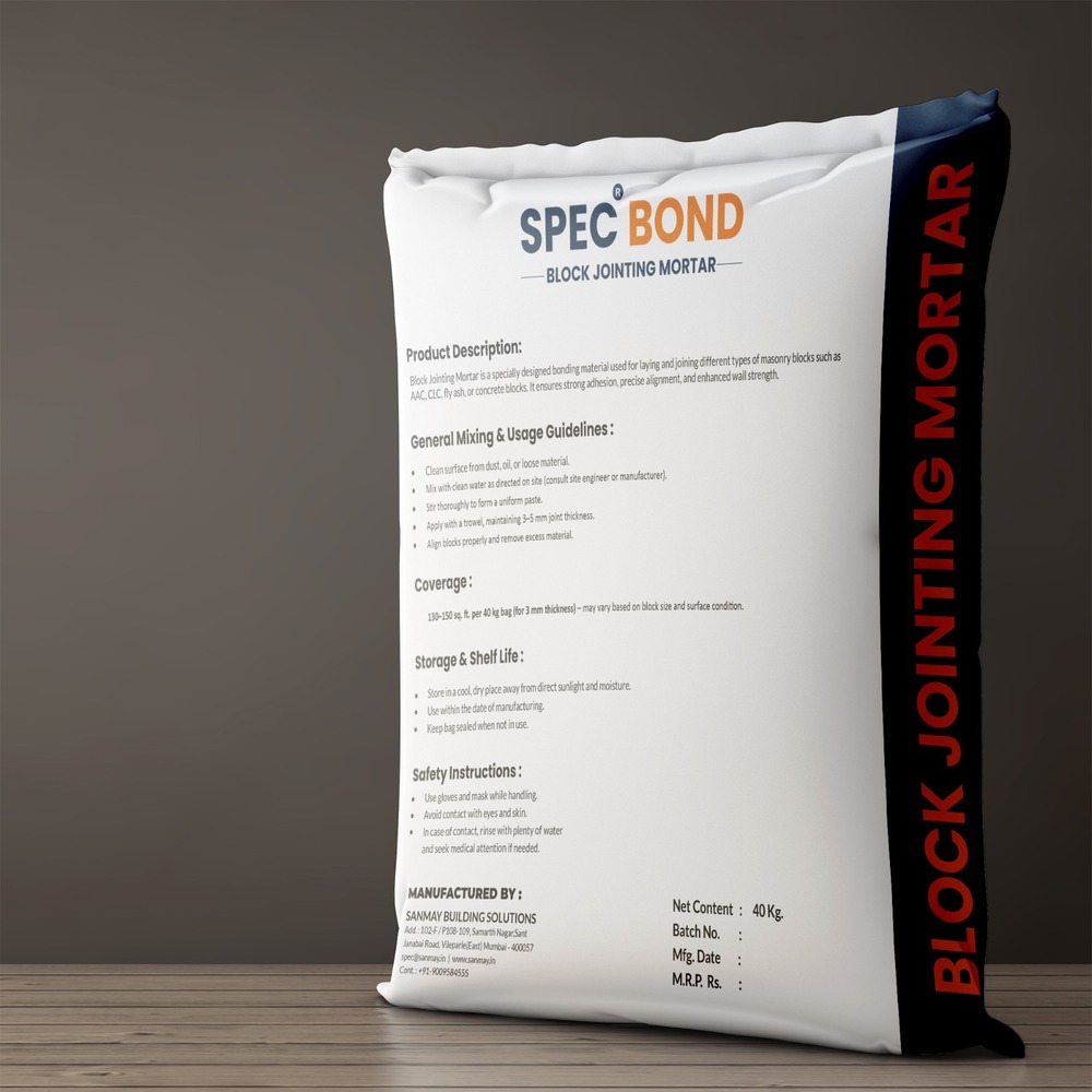 40kg Spec Bond Block JointingMortar