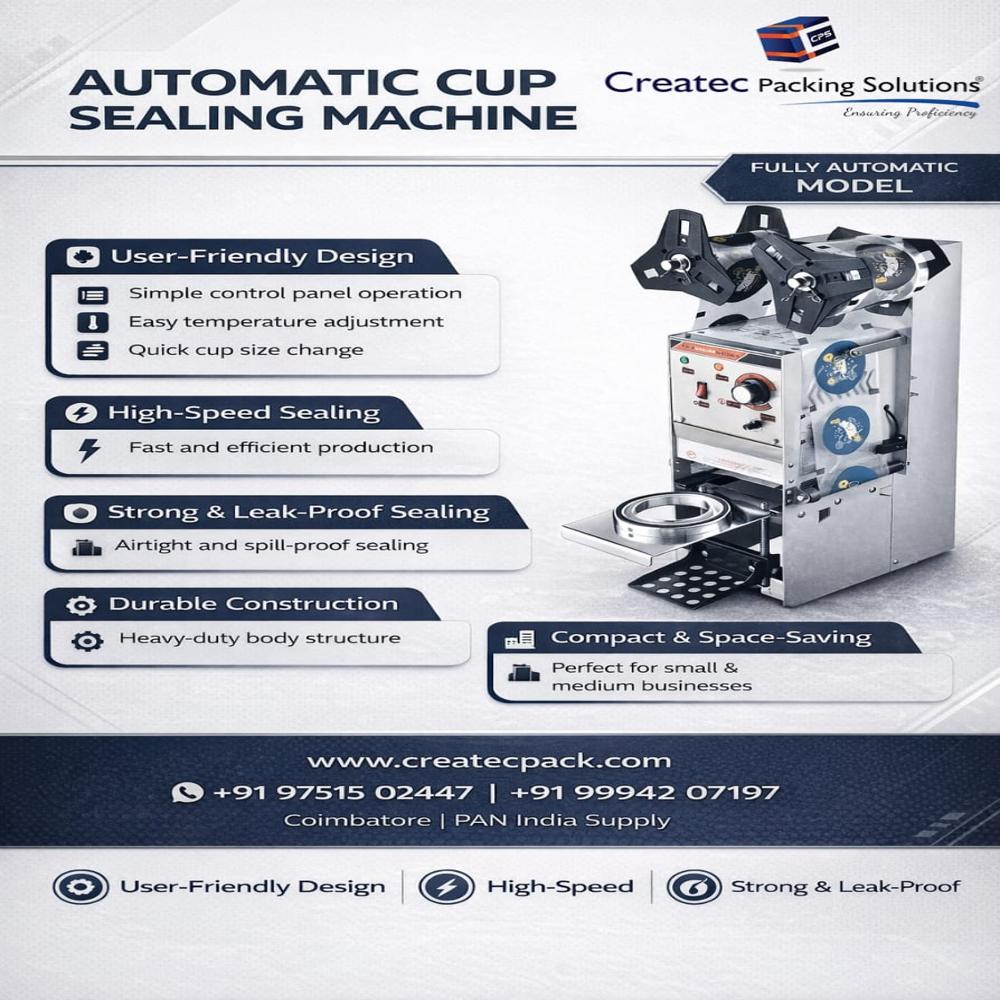 Automatic Cup Sealing Machine - Accuracy: 100  %