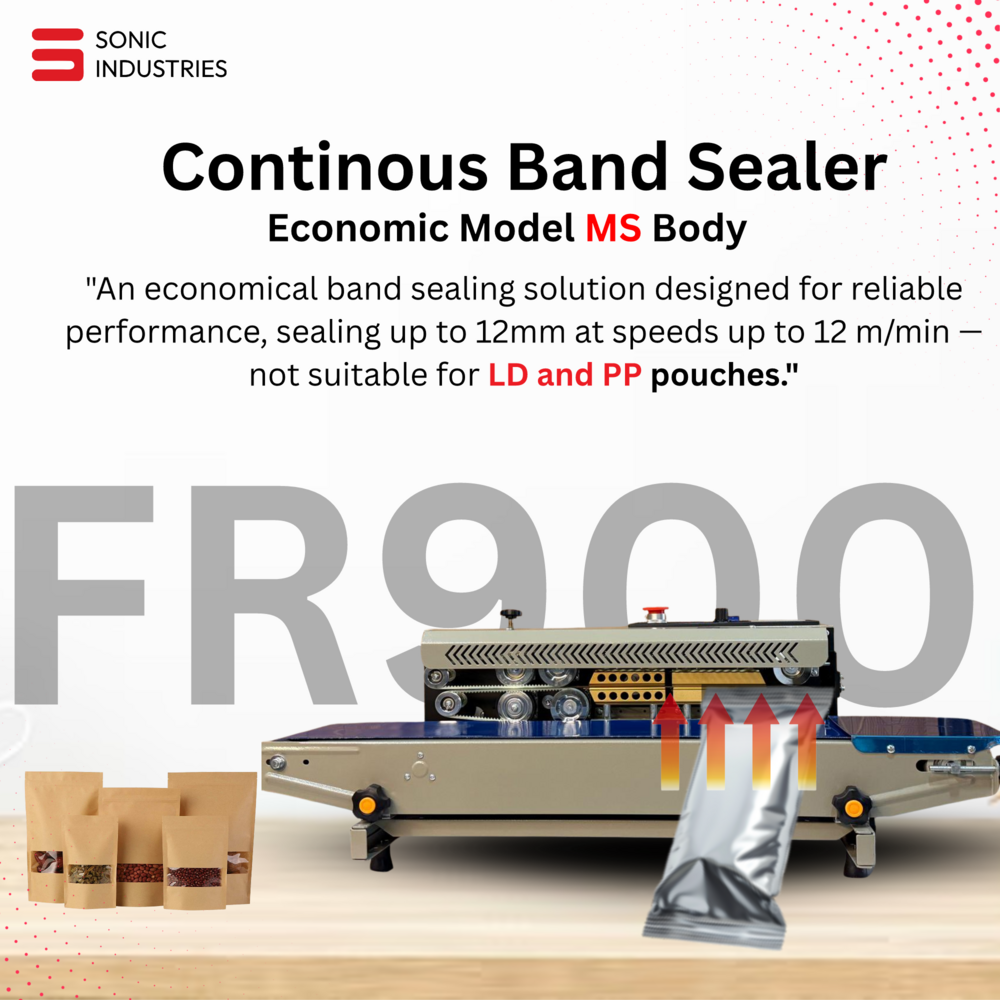 FR-900 Band sealing machine SS Eco Horizontal