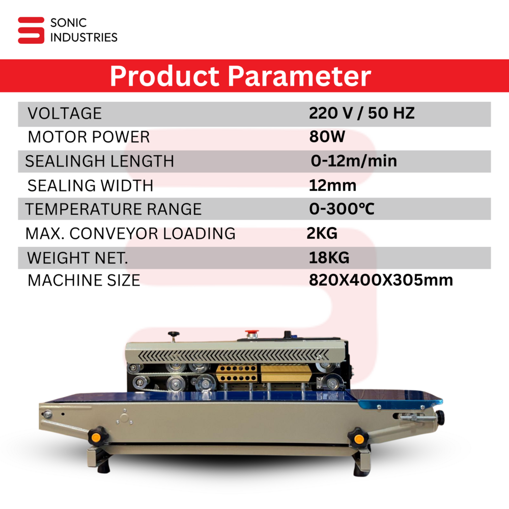 FR-900 Band sealing machine SS Eco Horizontal