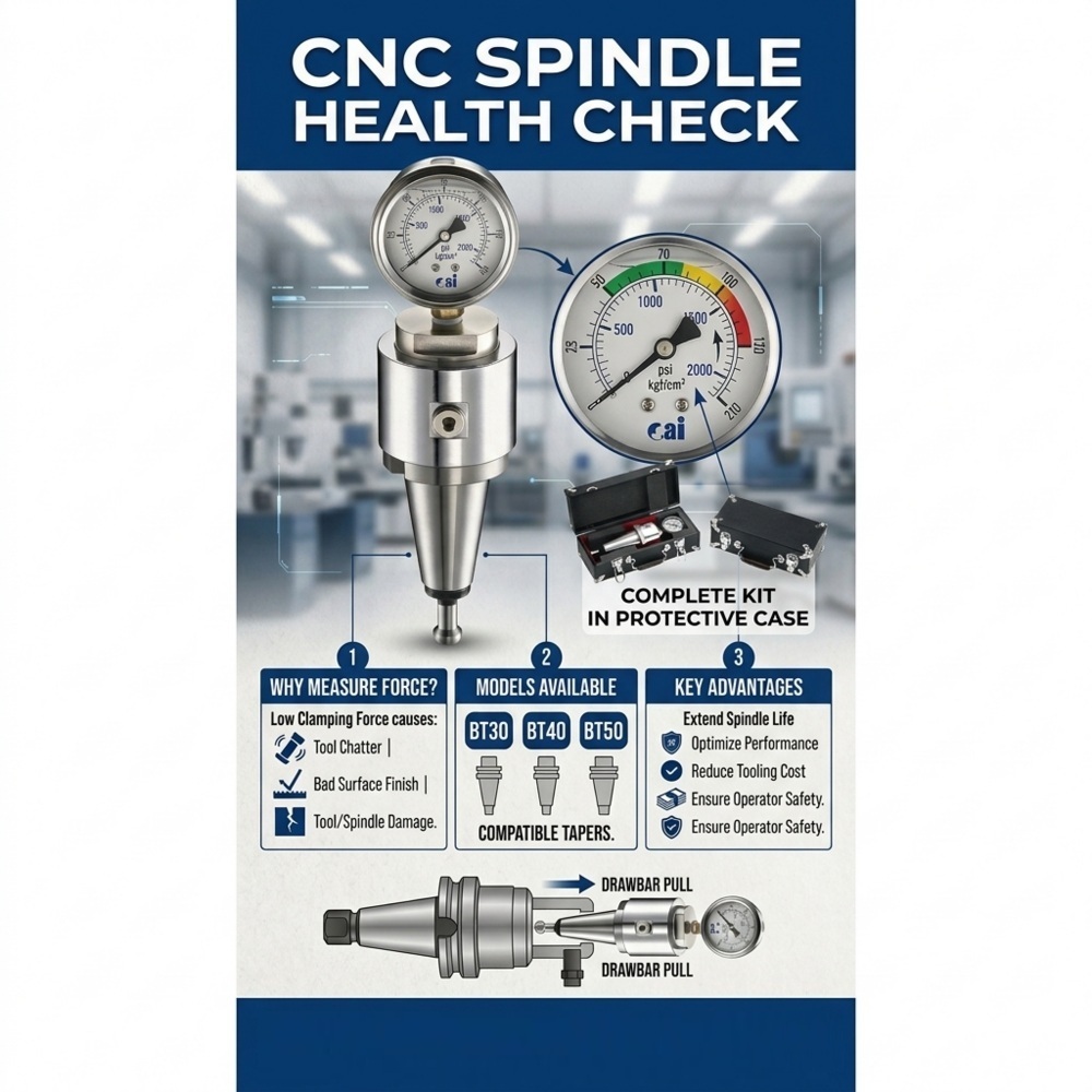 Spindle Clamping Force Guage