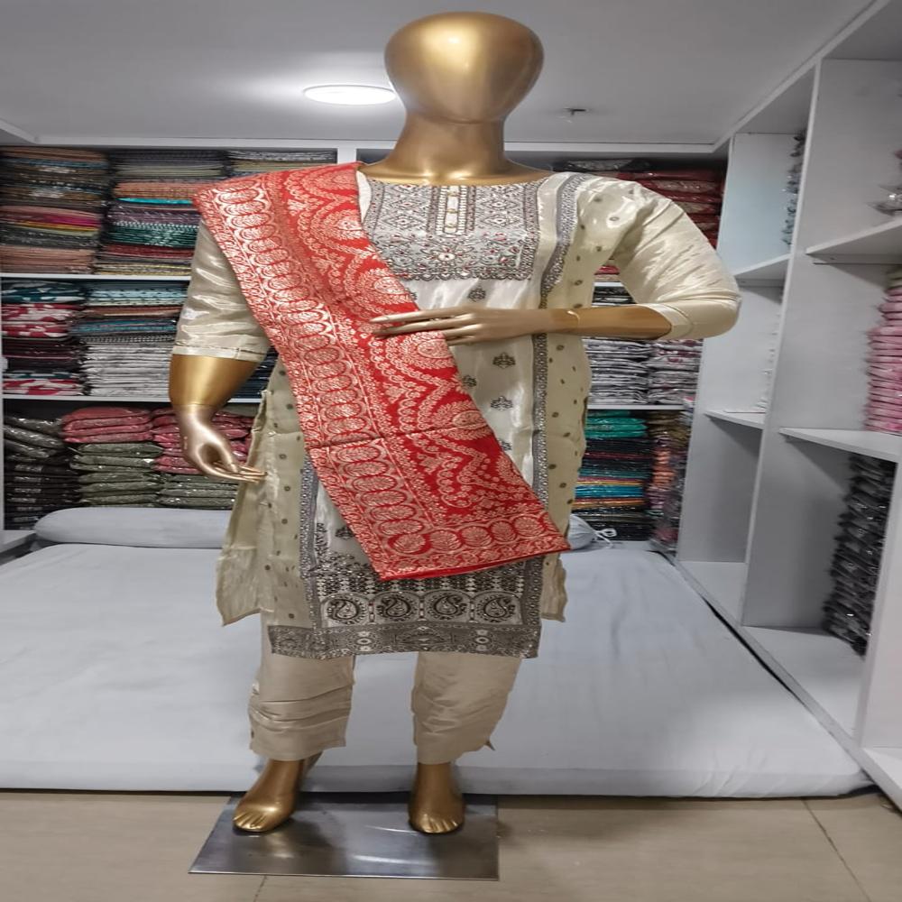 TISSU JAIKAT HAND WORK 3PCS