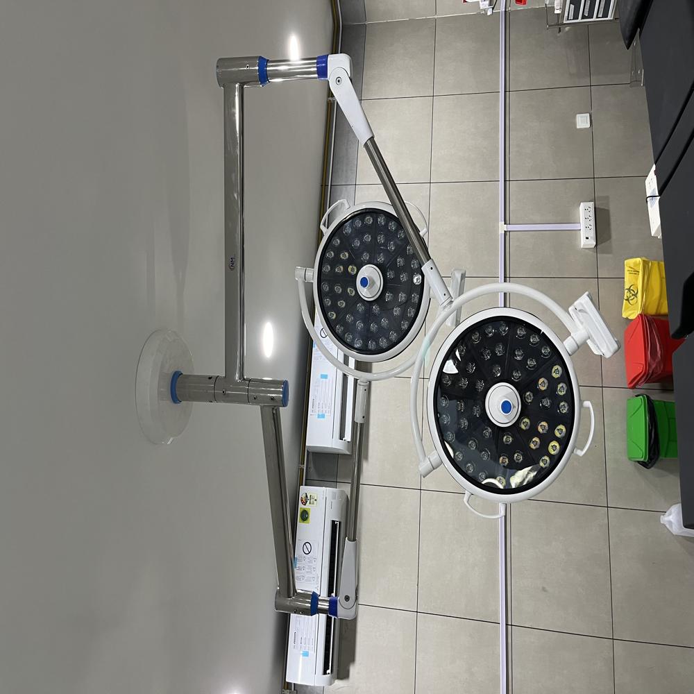 Double Dome Led Ot Light - Abs Material, Round Shape, White Color | 220 Volt, 50 Watt Power Consumption, Durable Led Lighting Solution