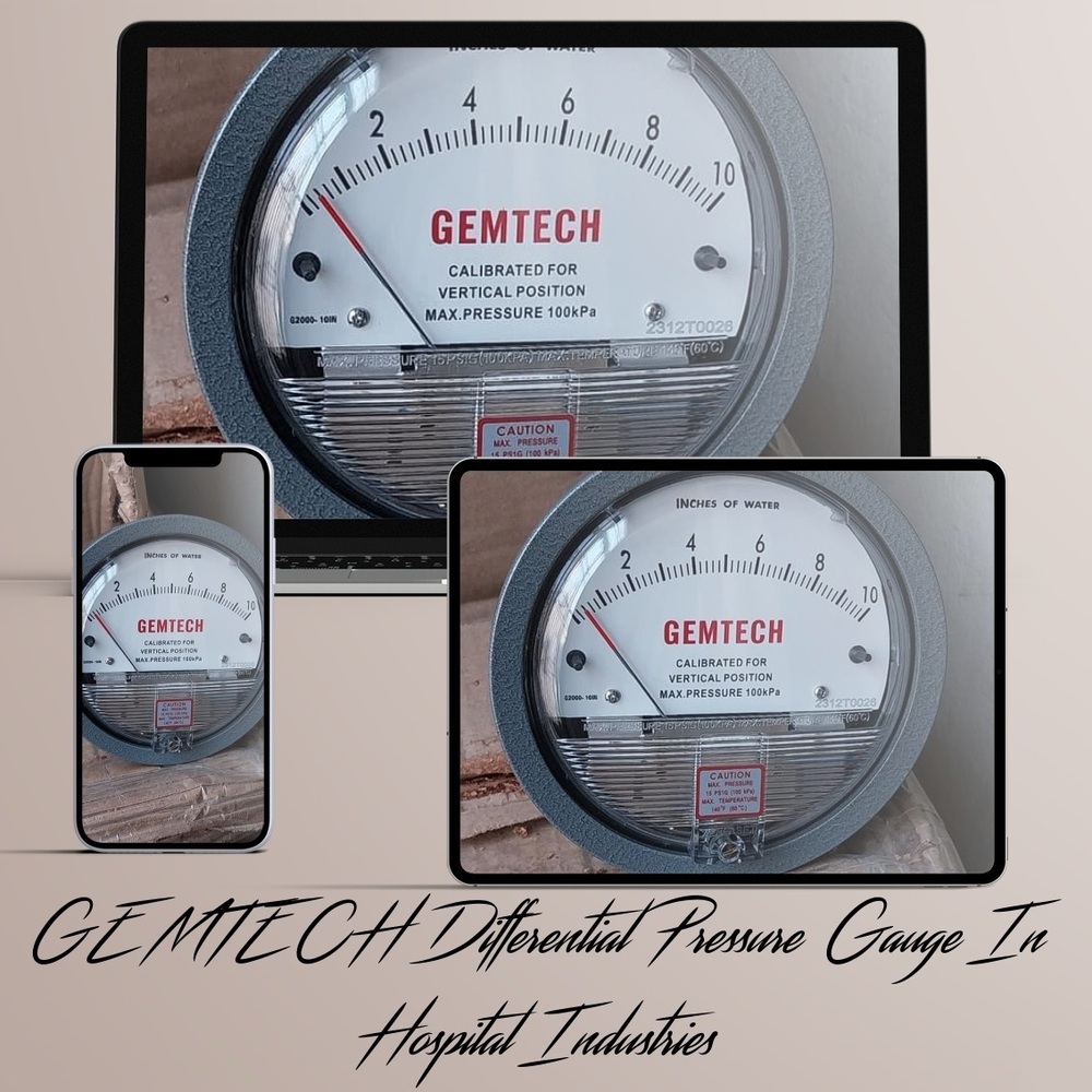 TRUSTED SELLER GEMTECH DIFFERENTIAL PRESSURE GAUGE