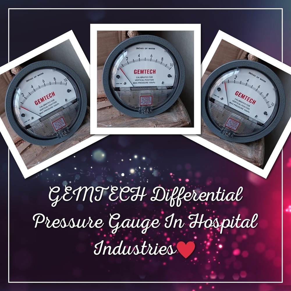 TRUSTED SELLER GEMTECH DIFFERENTIAL PRESSURE GAUGE