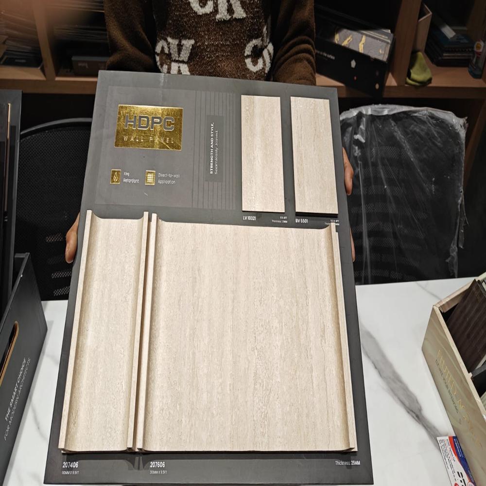 HDPC Wall Panels with Bamboo Charcoal Finish | Stylish Interior Wall Cladding