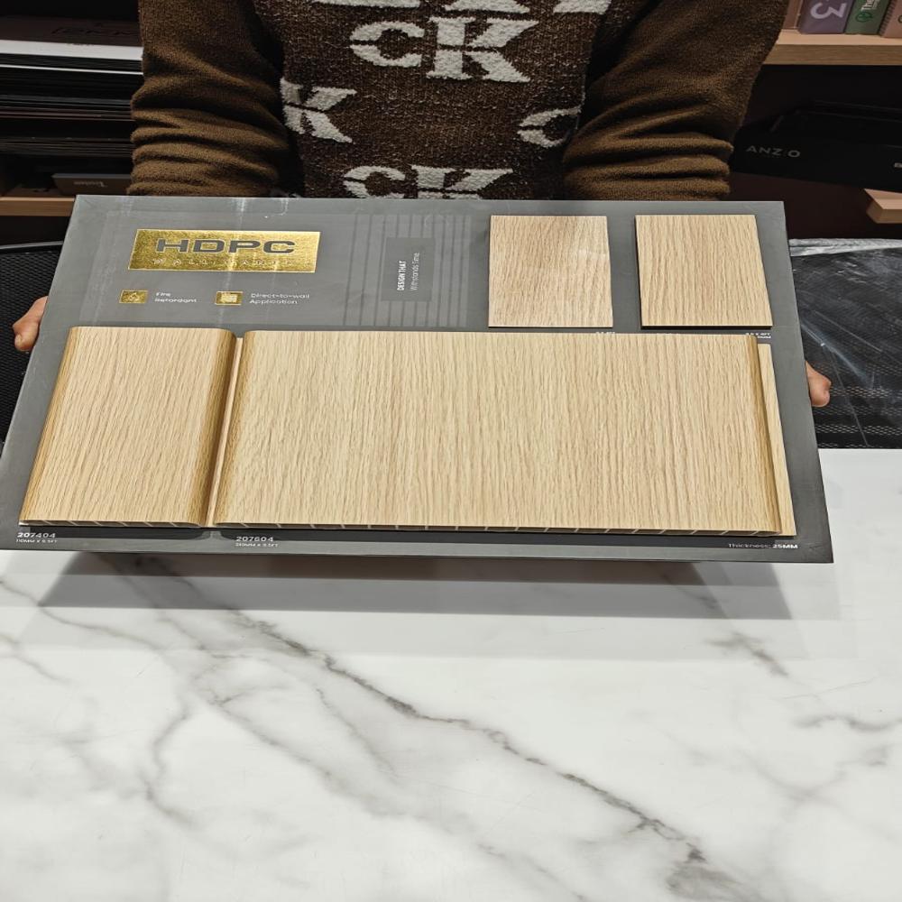 HDPC Wall Panels with Bamboo Charcoal Finish | Stylish Interior Wall Cladding