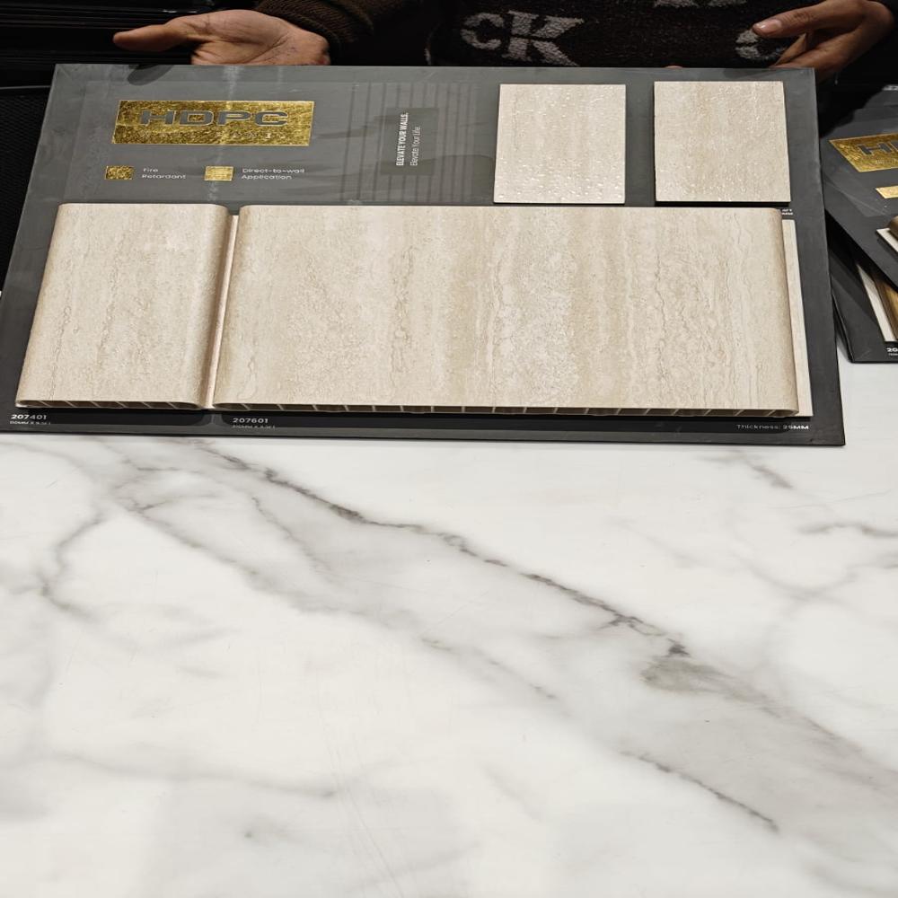 HDPC Wall Panels with Bamboo Charcoal Finish | Stylish Interior Wall Cladding