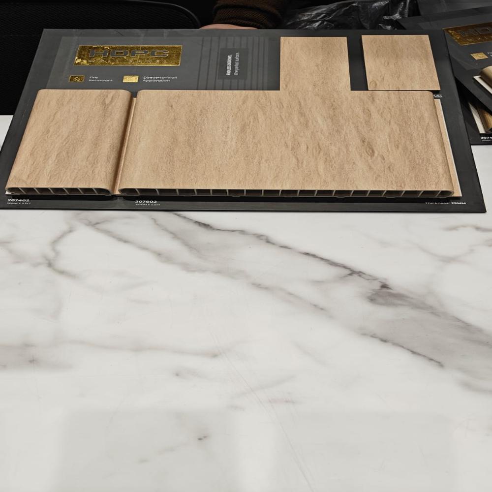 HDPC Wall Panels with Bamboo Charcoal Finish | Stylish Interior Wall Cladding