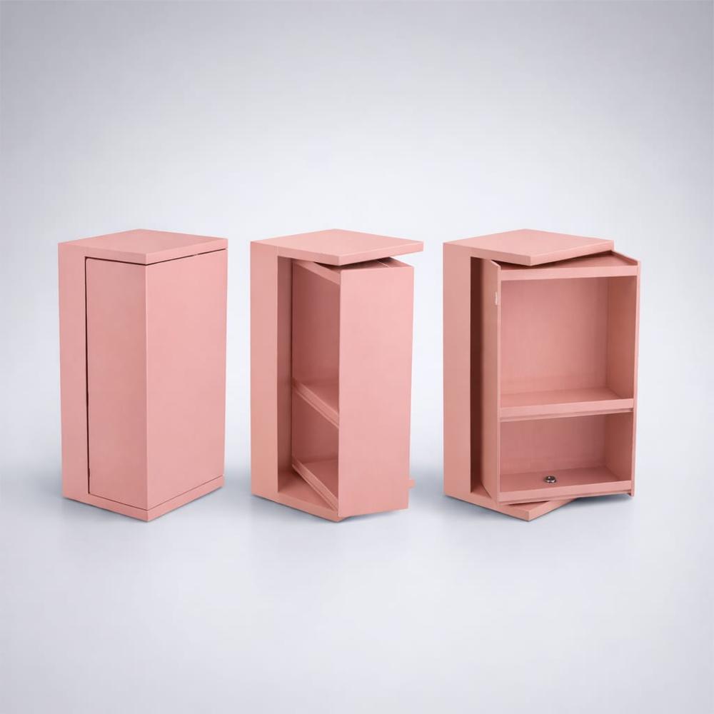 Morden Organizer Furniture - Color: White & Light Wood