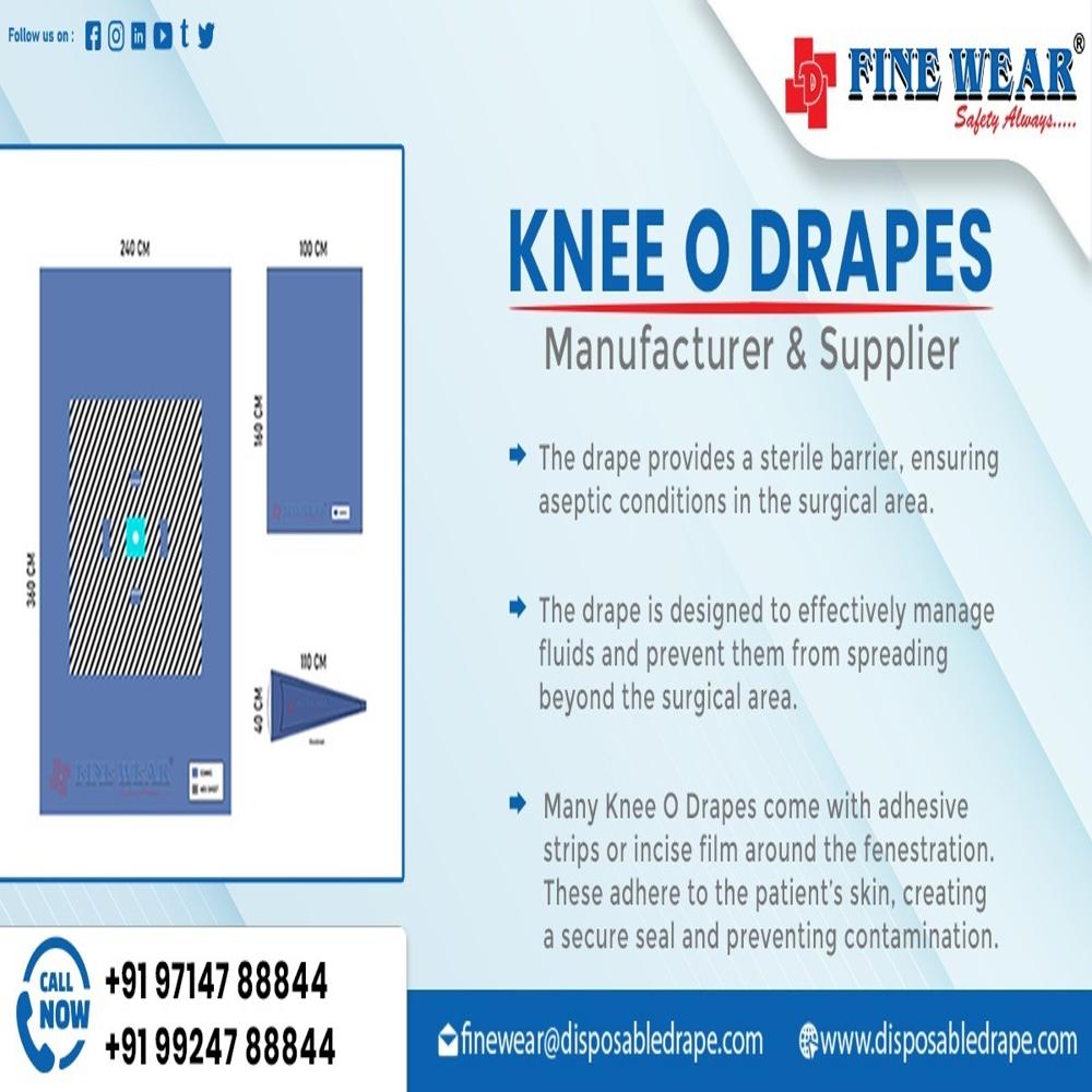 Knee O Drape - Disposable Sterile Surgical Drapes - Application: Hospital