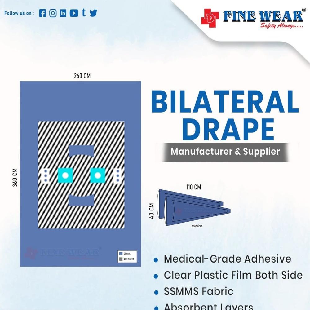 Bilateral Drape - Color: Blue