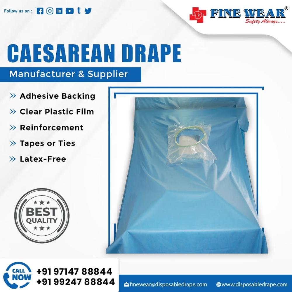 Cesarean Drape - Application: Knee Arthroscopy