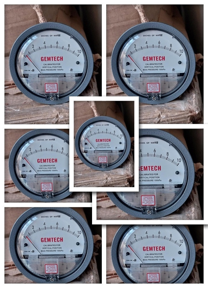 PREMIUM SELLER GEMTECH DIFFERENTIAL PRESSURE GAUGE