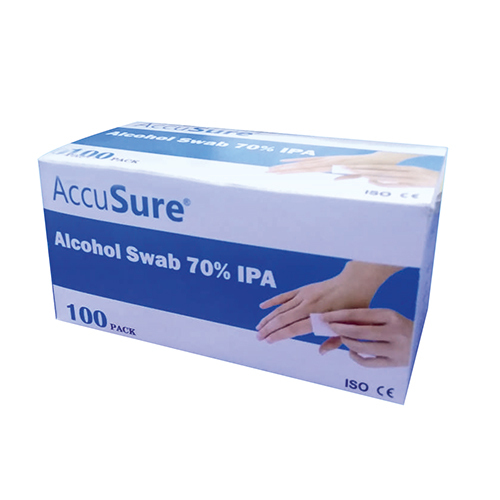 AccuSure Alcohol Swabs 100 Pack