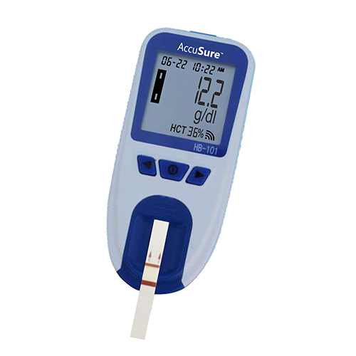 AccuSure HB Hemoglobin Analyzer And Test Strips