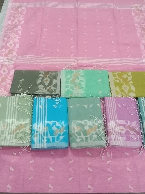 Handloom Jamdani - Fabric Type: Cotton Silk