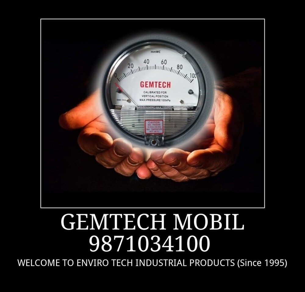 SUPER SELLER GEMTECH  DIFFERENTIAL PRESSURE GAUGE