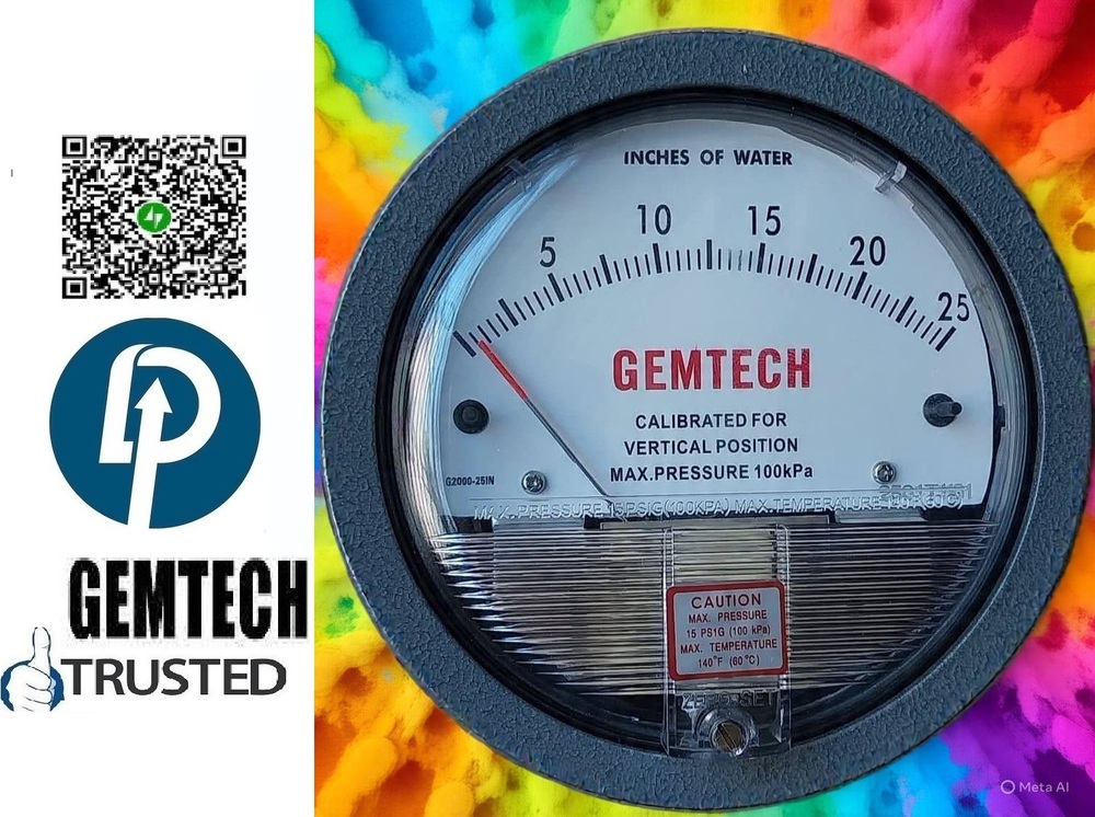 TRUSTED SELLER Series G2000 GEMTECH Differential Pressure Gauges DELHI NCR INDIA