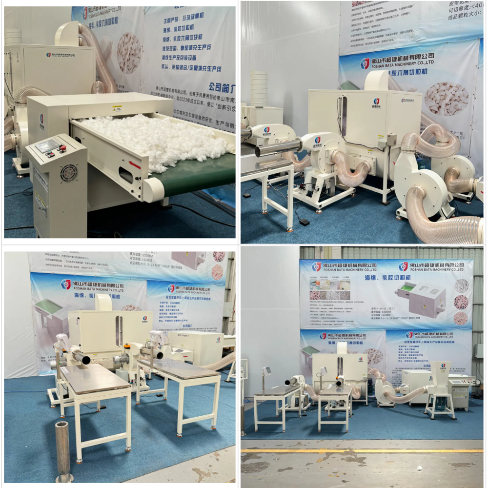 Automatic Shredded Foam Pillow Filling Machine Crushed Recycled Latex Memory Sponge Stuffing Machinery