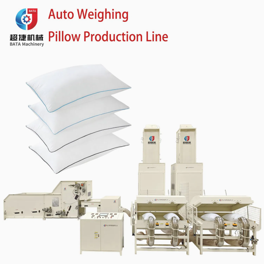 Polyester Fiber Opening Stuffing Cushion Production Line Automatic Pillow Filling Machine with Weighing
