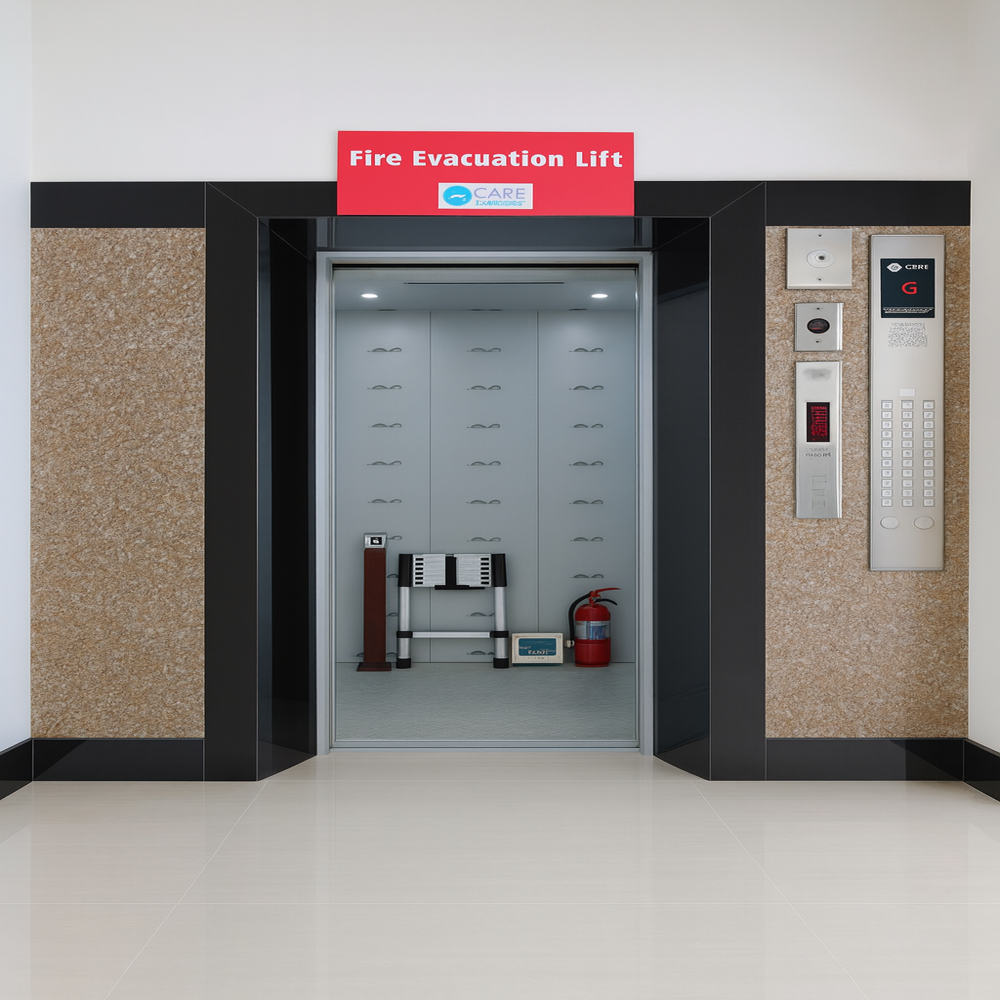 Evacuation Lift - Car Dimension: As Per Is 14665 Standards